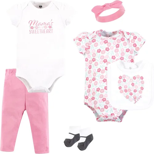 Vista 15 de Hudson Baby Juego de canastilla de algodón unisex para bebé Arcos de ballet Bunny