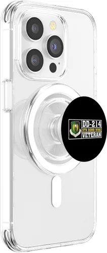 Vista 3 de Proud 5th Bomb Wing Veteran Patriotic US Vet Military PopSockets MagSafe PopGrip for iPhone