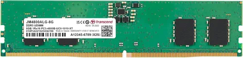 Vista 15 de Transcend Memoria RAM DDR5 de 16 GB, 4800 MHz UDIMM, compatible con Intel y AMD Ryzen, módulo de memoria de computadora de escritorio, ECC PC5-38400