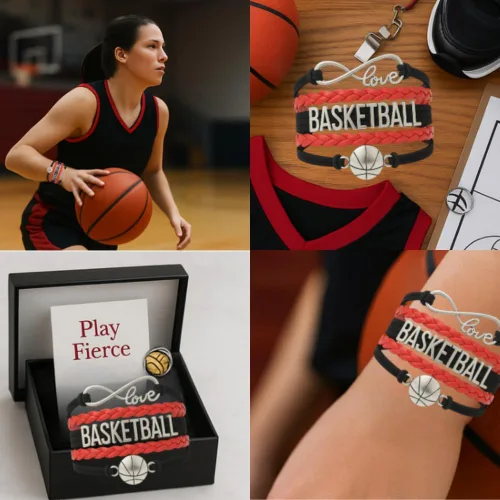 Vista 5 de Infinity Collection - Pulsera de baloncesto de regalo para equipos y jugadores