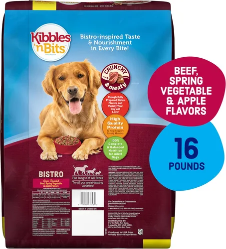 Vista 2 de Kibbles 'n Bits Bistro - Alimento seco para perros, sabor a carne asada al