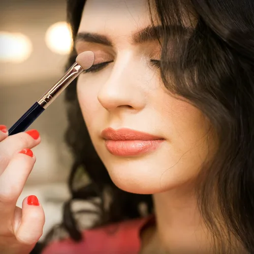 Vista 3 de UorPoto - Juego de brochas de maquillaje para mujeres, 10 piezas, esponja para sombra de ojos, aplicador de doble cara reutilizable Negro 10pcs