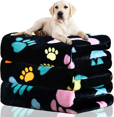 Vista 36 de Rezutan 1 paquete de 3 mantas para perros grandes, 41x31 pulgadas para mantas suaves y mullidas para mascotas y gatos de tamaño mediano, reversibles