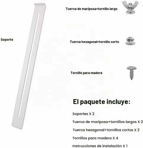 Vista 2 de FRMSAET Kit de reparación de cajones - Reforzar cajones muebles Hardware -1