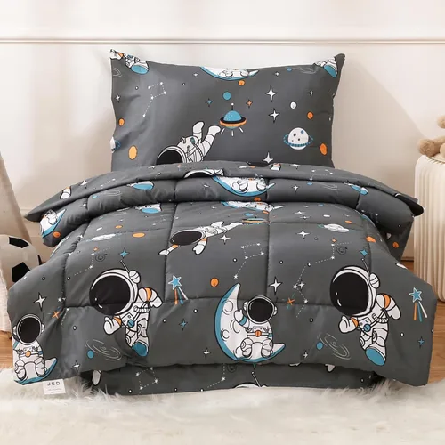 Vista 8 de JSD Juego de ropa de cama infantil de avión