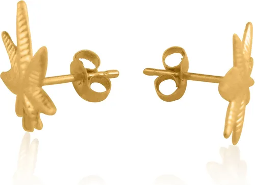 Vista 2 de Ritastephens Aretes de oro amarillo real de 14 quilates con forma de hoja, 0.394 in, pequeños, Oro amarillo, No es relevante para este producto
