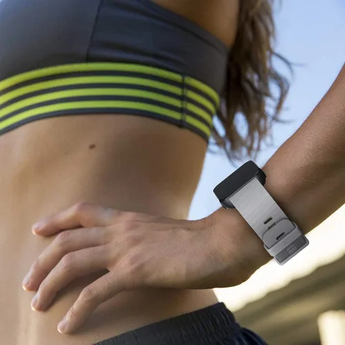 Vista 8 de Correa compatible con Garmin Forerunner 35, correa de repuesto de silicona suave, para reloj inteligente Garmin Forerunner 35, se ajusta a muñecas