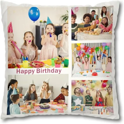 Vista 13 de Almohada personalizada para cargar imagen de pareja para regalo de cumpleaños de boda, almohada personalizada para novia novio