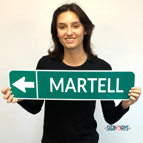 Vista 2 de Street Signs - Letreros personalizados con diseño de oso Diseña tu letrero de calle personalizado con color, símbolo de animal, fuente, palabras