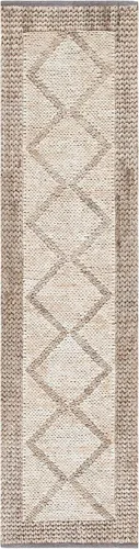 Vista 2 de SAFAVIEH Kilim Collection - Alfombra de pasillo, 2 pies 3 pulgadas x 9 pies, natural y beige, yute marroquí hecho a mano, ideal para zonas de alto