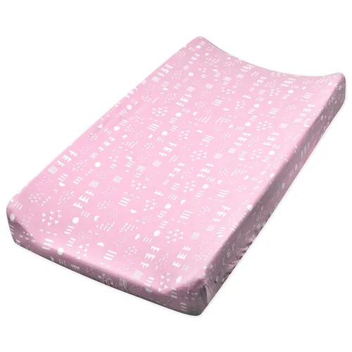 Vista 31 de HonestBaby Funda para cambiador de algodón orgánico, Puntos y Guiones, Talla única