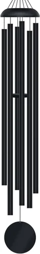 Vista 9 de Campanillas de viento para exteriores, campanillas de viento de metal de tono profundo de 32 pulgadas con 6 tubos de aluminio grueso, campanillas