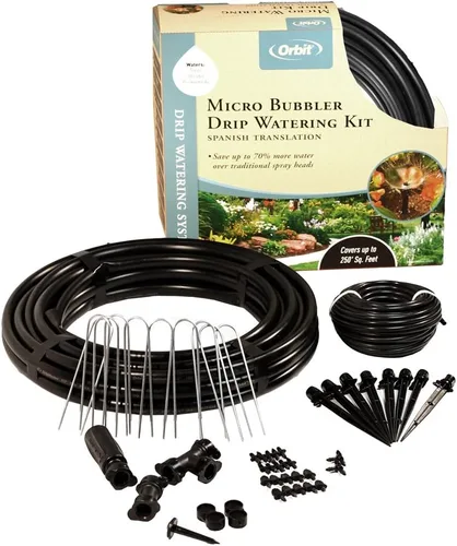 Vista 8 de Orbit 69600 - Kit de riego por goteo para arbustos y macizos de flores con temporizador inteligente de riego de manguera B-hyve (Gen 2)