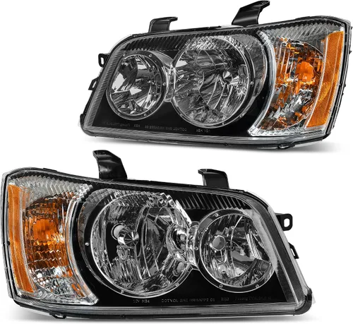 Vista 10 de DWVO Par de faros delanteros compatibles con modelos RAV4 06 07 08 2006 2007 2008 de repuesto para faros delanteros RAV4, carcasa cromada cubierta