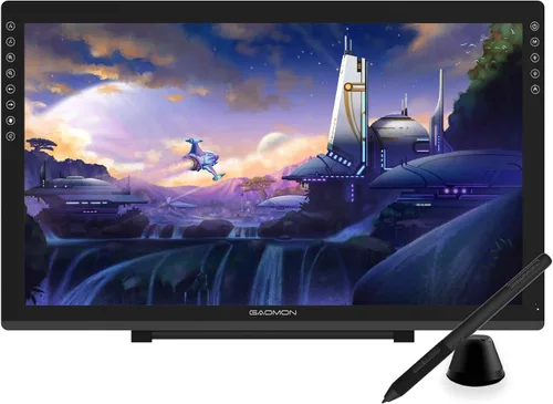 Vista 10 de GAOMON PD1161 Tableta de dibujo con pantalla, inclinación, 8 teclas de Negro