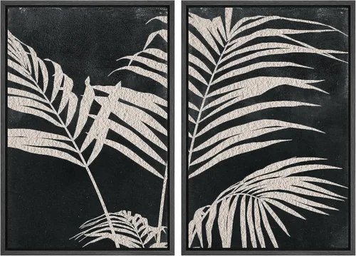 Vista 18 de SIGNWIN Lienzo enmarcado para pared, ilustraciones abstractas texturizadas en tonos beige terrosos, arte moderno, decorativo, contemporáneo