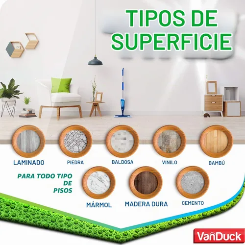 Vista 8 de VanDuck Almohadillas de limpieza de microfibra compatibles con trapeadores Bona de 18 pulgadas (paquete de 3)