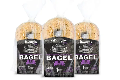 Vista 5 de O'Dough Thins - Bagels sin gluten, originales, 100 calorías bagels preslicados, 10.58 onzas [3 paquetes]
