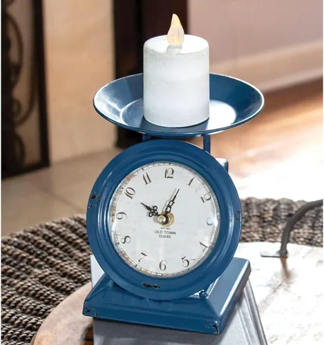 Vista 2 de Overstock Reloj vintage de la ciudad vieja de la marina