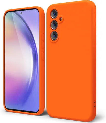 Vista 299 de oakxco Funda para teléfono Samsung Galaxy A12 con agarre de silicona líquida, linda delgada fina suave cubierta de gel de goma TPU lisa para mujeres