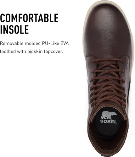 Vista 5 de Sorel Kezar - Botas altas WP para hombre, botas de lluvia de cuero impermeables