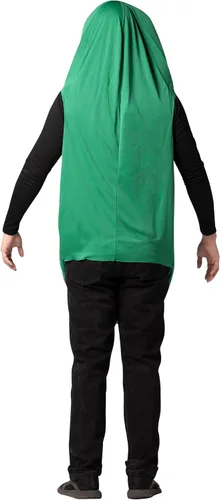 Vista 4 de Rasta Imposta - Disfraz de pepinillo, verde, talla única para la mayoría de los adultos