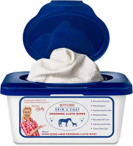 Vista 2 de StripHair Dog Horse Full Body Grooming Wipes 2 packs/30 ct with Dispenser