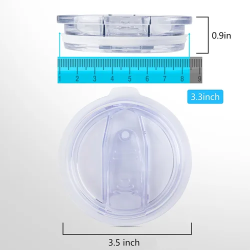 Vista 8 de Tapas de vaso de 20 onzas, 2 tapas de repuesto compatibles con YETI de acero inoxidable de 20 onzas, taza de café, tapas a prueba de derrames, se