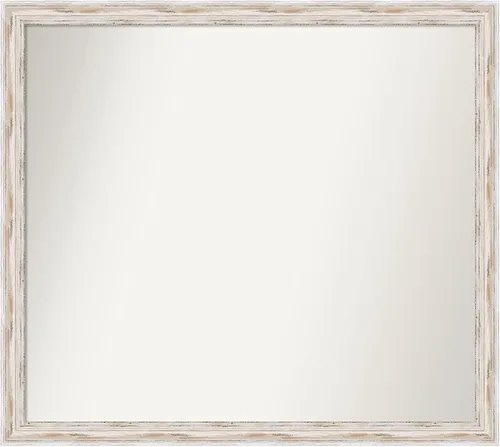 Vista 405 de Amanti Art Espejo personalizado, espejo de baño estrecho Alexandria White Wash, espejo de pared o espejo de tocador de baño sobre el fregadero