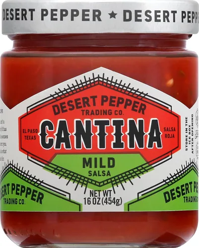 Vista 7 de Desert Pepper Trading Company Cantina Salsa, verde medio, 16 onzas