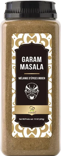 Vista 11 de Soeos Garam Masala, 3.2 oz (90 g), especias en polvo Garam Masala, todo natural, vegano, sin colores, Kosher, mezcla india de 8 especias, condimento