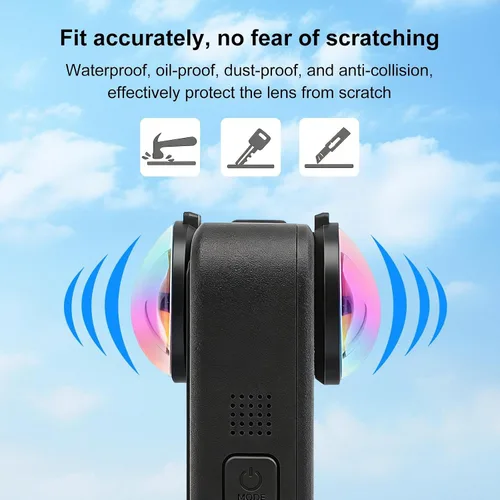 Vista 5 de PULUZ Protector de lente para Gopro MAX2, protector óptico de lente HD para Go Pro MAX 2, accesorio de lente de cámara resistente a los arañazos