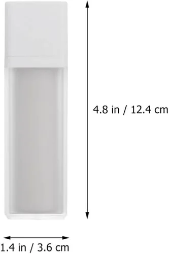 Vista 2 de OSALADI Botellas de viaje recargables sin aire, 3 unidades de plástico con bomba de loción al vacío, frascos cosméticos, mini cuidado de la piel