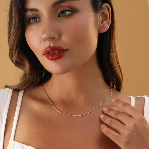 Vista 7 de YANODA Collar de espiga para mujer, collares de oro de 14 quilates para mujer, delicado collar de oro en capas para mujer, collar de cadena