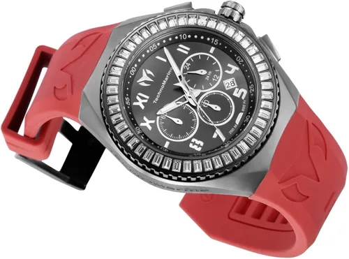 Vista 2 de TechnoMarine Ocean Manta TM-221038 - Reloj de cuarzo para hombre, Borgoña