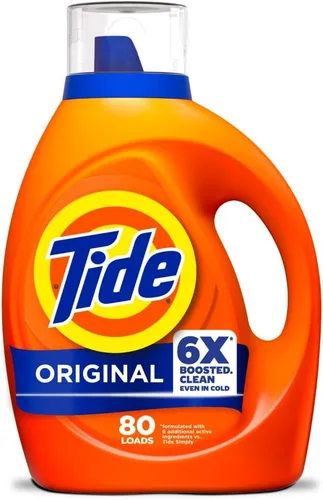 Vista 6 de Tide 13875CT Detergente líquido para ropa, original, botella de 25 onzas (caja de 6)