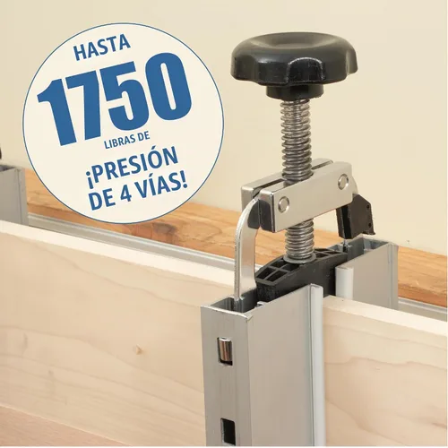 Vista 5 de Fulton Panel Max - Sistema de prensa de pegamento, 43 pulgadas de largo con acción de sujeción de 4 vías, abrazadera ideal para pegar paneles