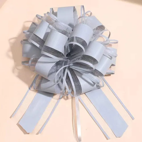 Vista 15 de 6 piezas de lazos de tirar, lazo de regalo verde frijol, 6 pulgadas, Navidad, fiesta, regalo de cumpleaños, boda, lazos de cinta para envolver cajas