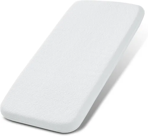 Vista 9 de Almohadilla de colchón para moisés de bebé NeoBorn, de 61 cm x 52.8 cm, colchón de espuma de memoria con gel de confort de doble cara con funda