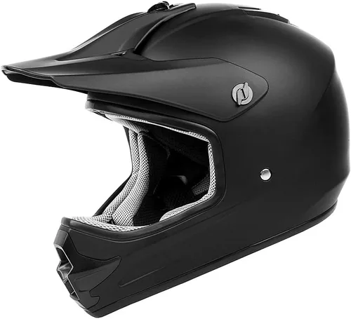 Vista 10 de Orthrus Certificado DOT Casco para Adultos y Jóvenes para Motocicleta de Carretera de Motocross, ATV, Moto de Tierra (BIO-Rosa, S)