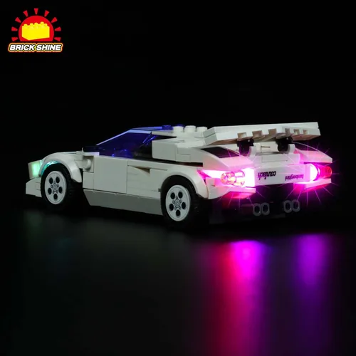 Vista 4 de Kit de luces GC para Lego® Speed Champions Lamborghini Countach 76908 (Lego Set no incluido) (Classic)