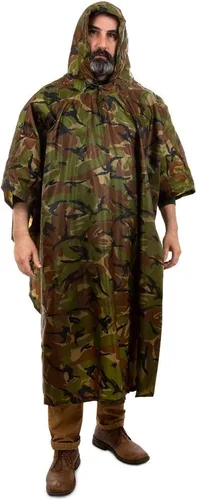 Vista 5 de Arcturus - Poncho ligero de nailon Ripstop con capucha ajustable