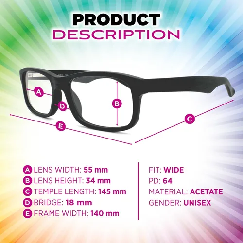 Vista 4 de Sightline H 120 Gafas de Lectura Progresivas Multifoco de Calidad Premium con Marco de Acetato y Lentes con Recubrimiento AR