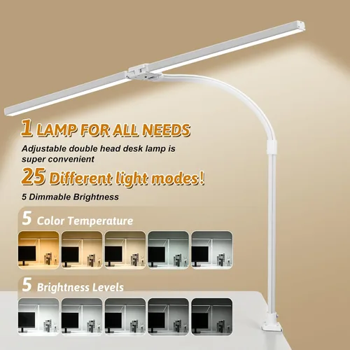 Vista 3 de Generic Lámpara de escritorio led (blanca), RBT-DL-S01