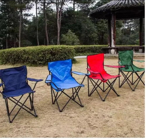 Vista 2 de Silla Camping Plegable Con Porta Vasos