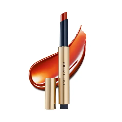 Vista 7 de Estée Lauder Pure Color Melt-On Glosstick para labios Brillo labial voluminizador e hidratante 128 Rubor derretido - Un nude rosado con matices