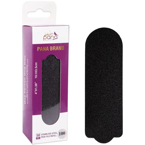 Vista 12 de PANA 40 piezas de recambio de archivo Pedi grande negro para lima de pies de acero inoxidable para lijar raspador de pies, almohadillas de recambio