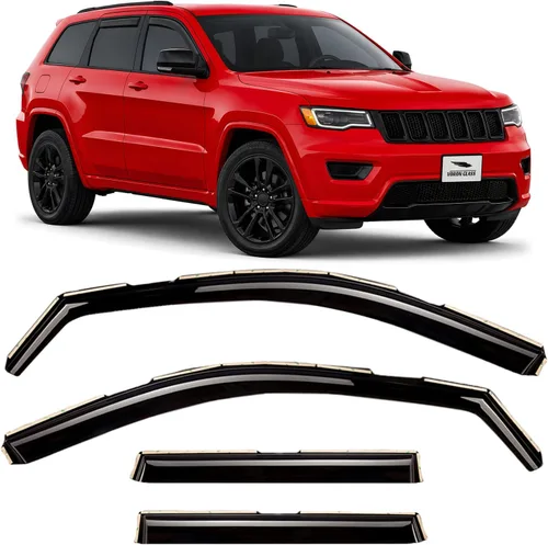 Vista 25 de Voron Glass in-Channel Rain Guards for Chevy Equinox 2018-2024 Para Equinox 18-24