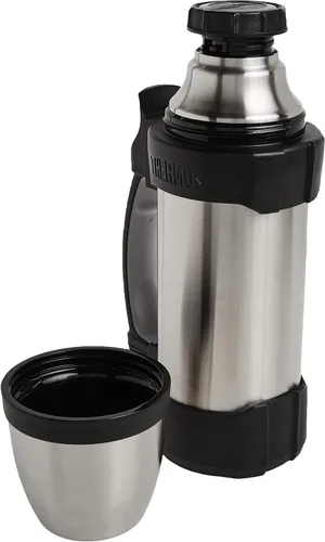 Vista 3 de Thermos The Rock 2510TRI2 - Botella de bebida aislada al vacío, acero inoxidable/negro, 1.1 cuarto de galón (2510TRI2)