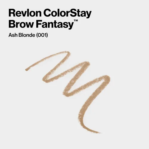 Vista 2 de Revlon ColorStay - Lápiz y gel para cejas Fantasy, 001 rubio ceniza This brow product features a powder-soft pencil and a clear shaping gel to